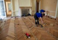 Cumaru herringbone installation in process - 2011-04-11 at 14-27-53